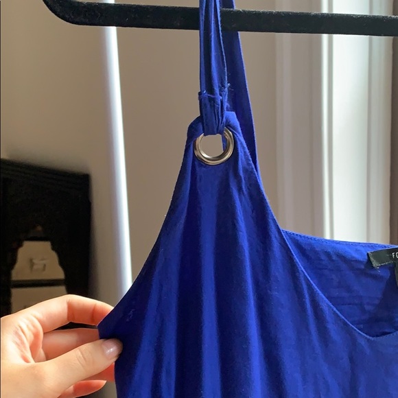 Blue flirty comfy sundress with sleeve detail - Picture 2 of 3